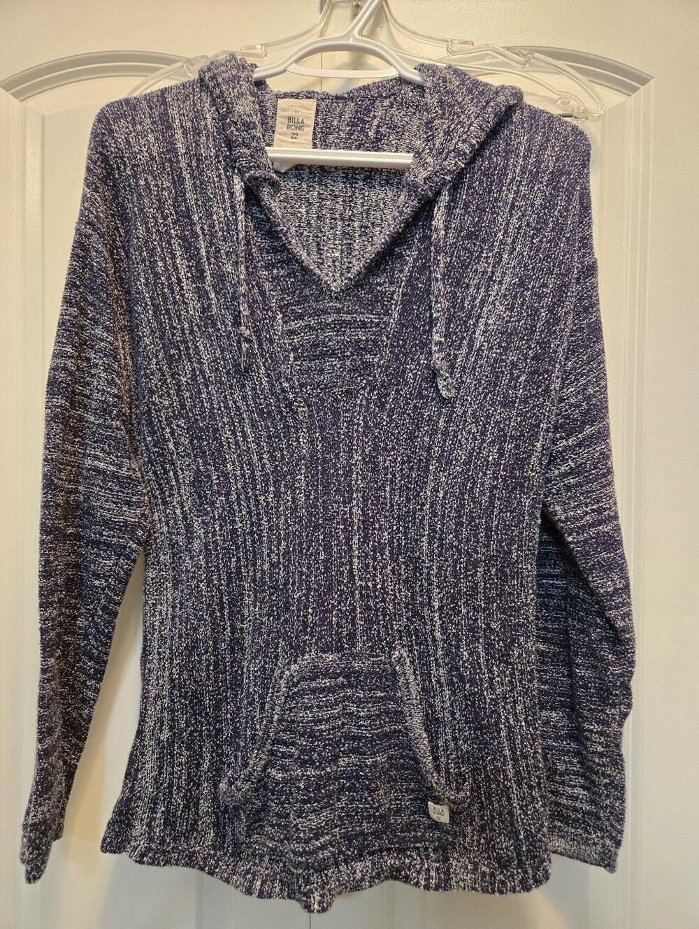 Billabong Women's Baja Beach Hooded Sweater Navy & White